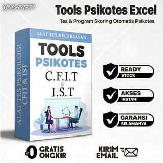 TOOLS PSIKOTES - Alat Tes Psikologi CFIT & IST - Program Pengukur Kecerdasan IQ Test Kecerdasan