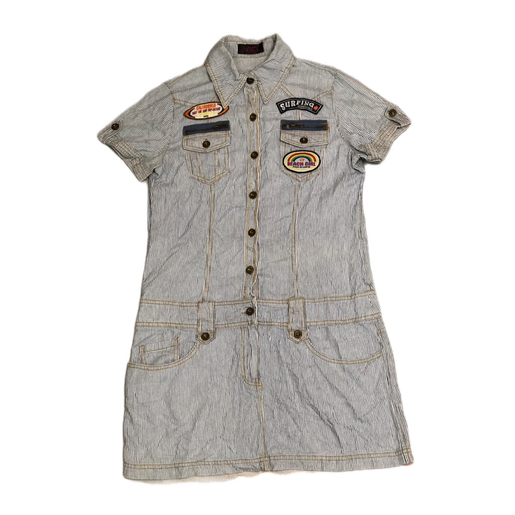 Sun surf jumpsuit hickory / overall hickory japan