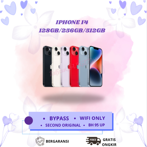 IPHONE 14 WIFI ONLY 128GB/256GB/512GB Second Original Inter Mulus
