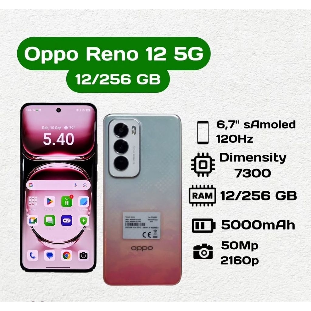 Oppo Reno 12 5G 12/256 GB Second