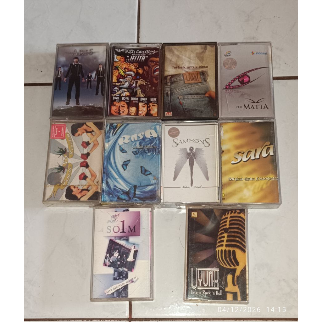 kaset ARES / KEN AROK-Jelita / LAKKY-Terbaik Untuk Cinta / per MATTA / PARASITE vs PORCELAIN / RASA-