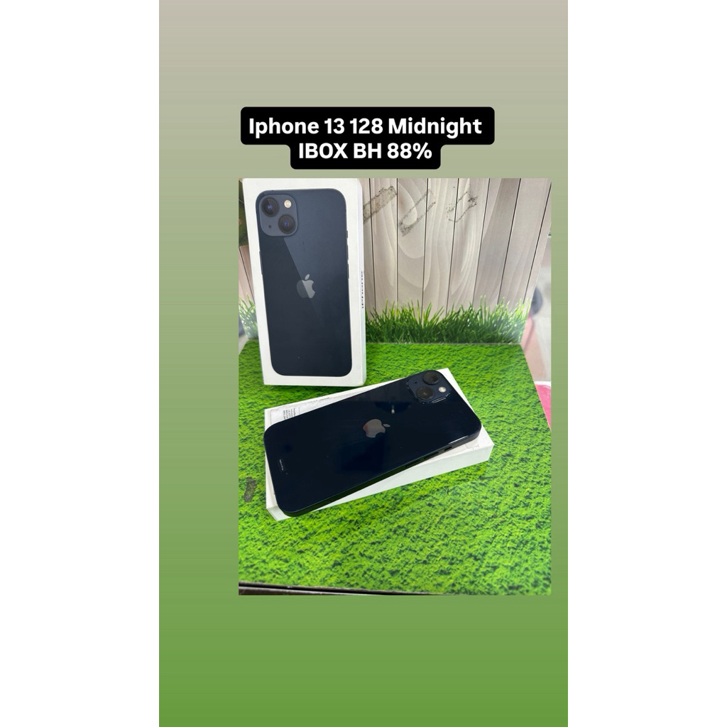 Iphone 13 128 Black Ibox bekas