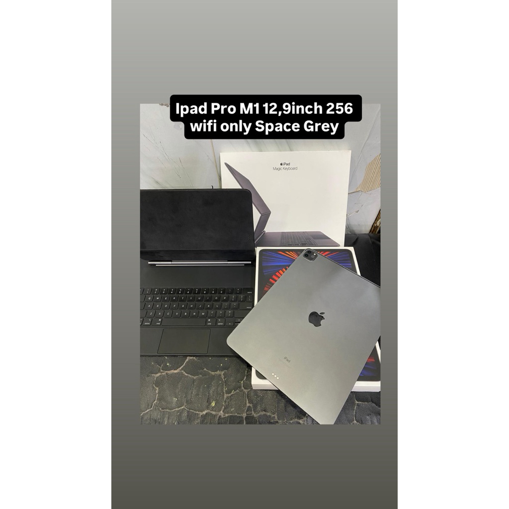 Ipad Pro M1 12,9inch wifi only Bekas + Magic Keyboard bekas