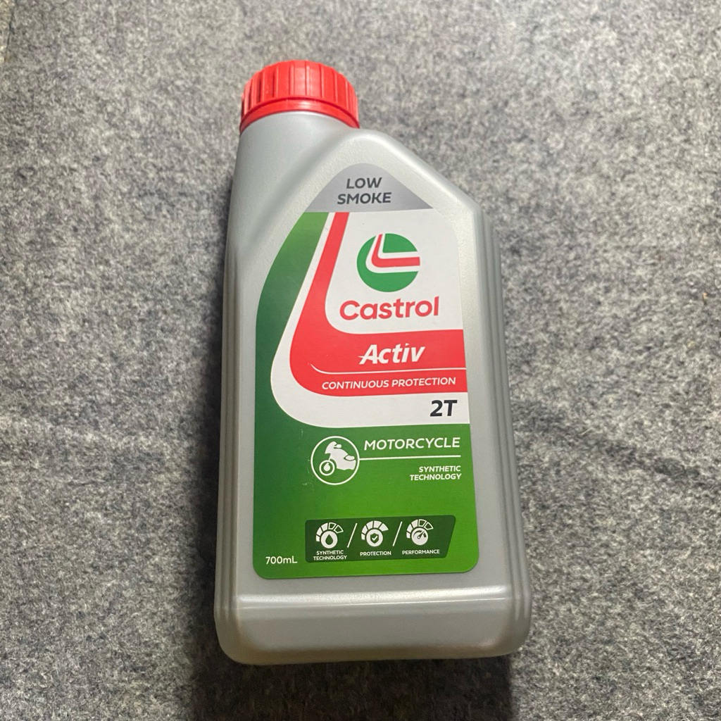 OLI SAMPING 2T CASTROL ACTIV 700ML 100% Asli
