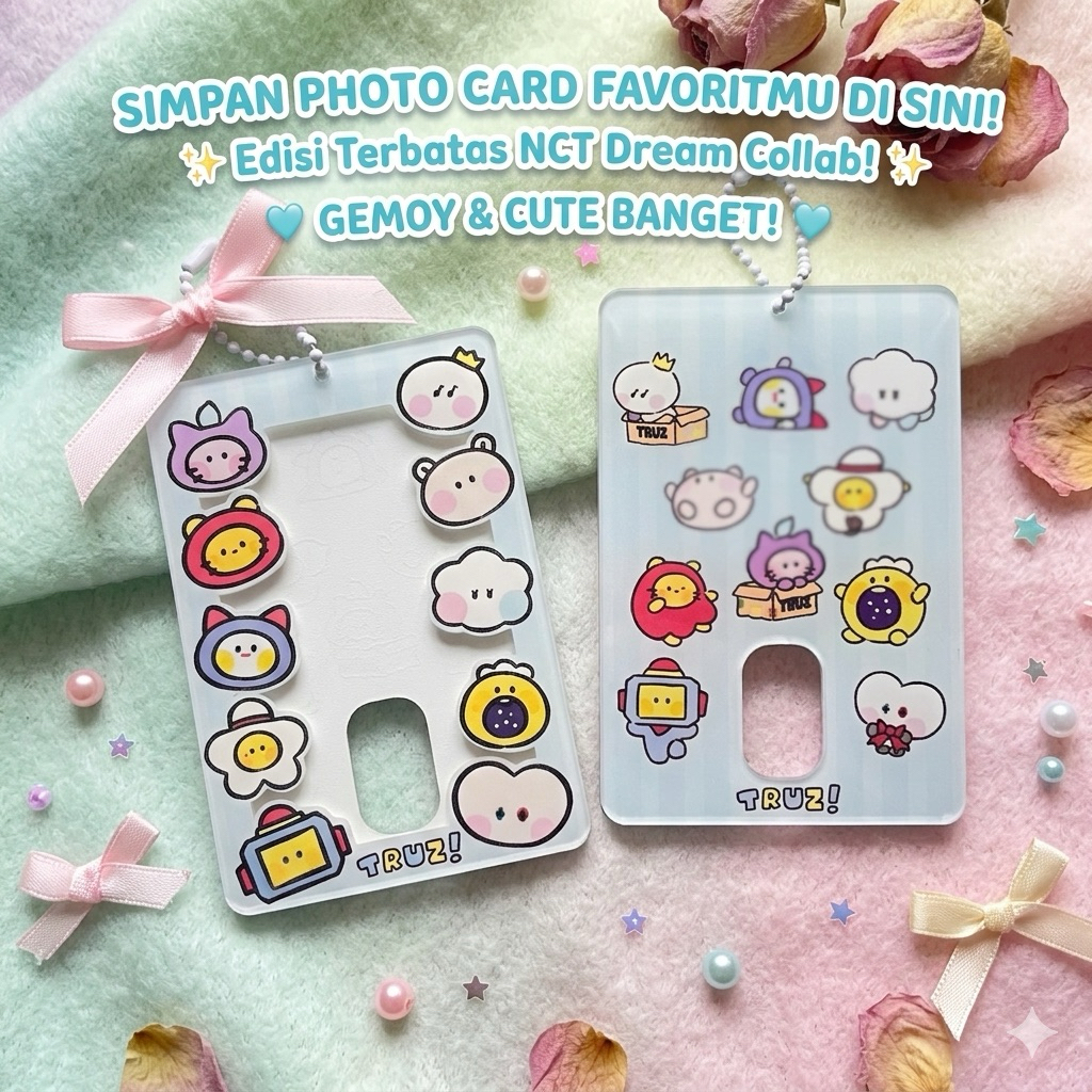 Luvele PC Holder Akrilik Treasure Truz | Photocard Holder K-Pop 7x10cm Aesthetic Cahol Haruto Asahi
