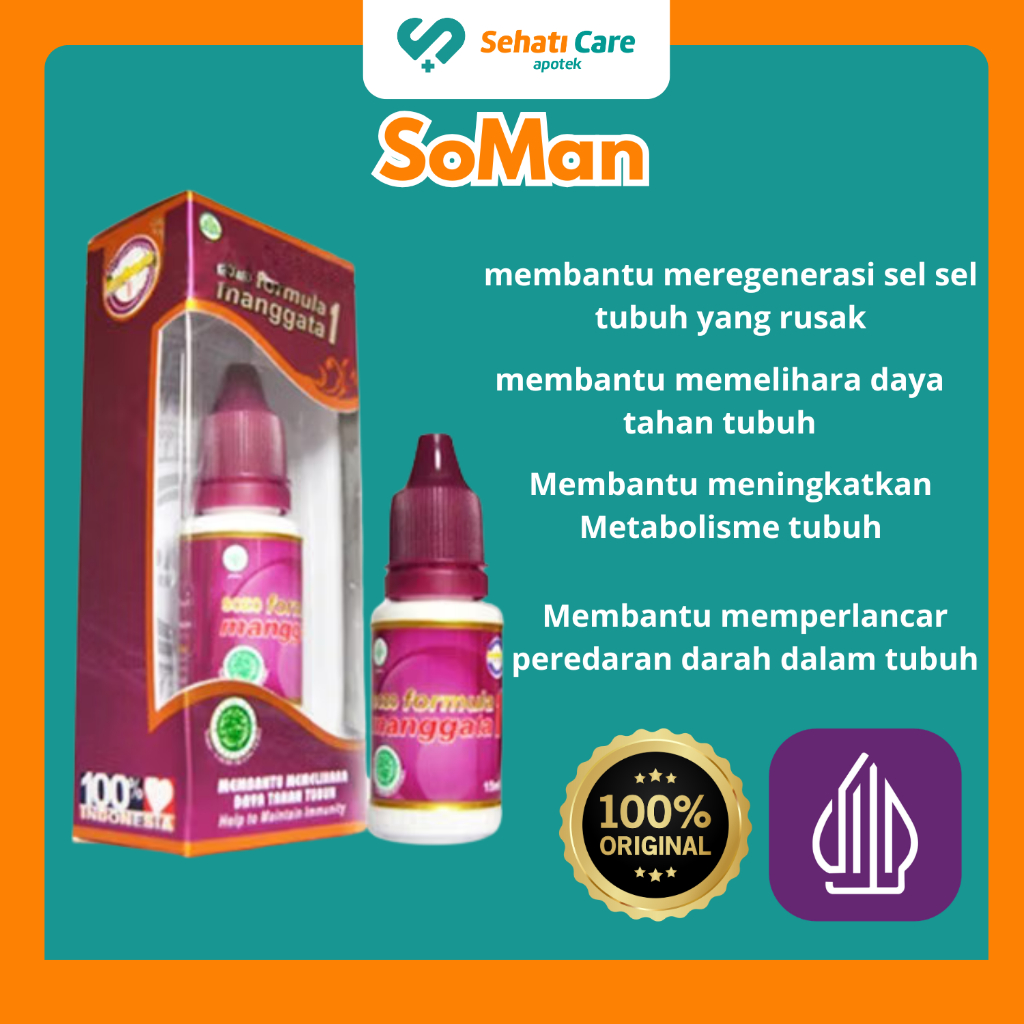 Soman 1 Jamu Tetes Herbal Asli 15ml