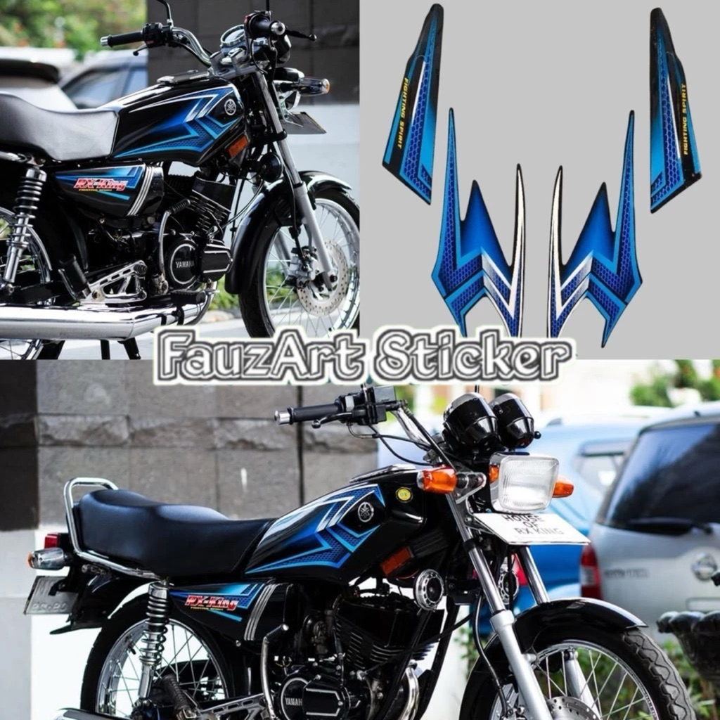 sticker RX KING 2004 biru - striping RX KING 2004 anti gores  - polet RX KING - RX KING
