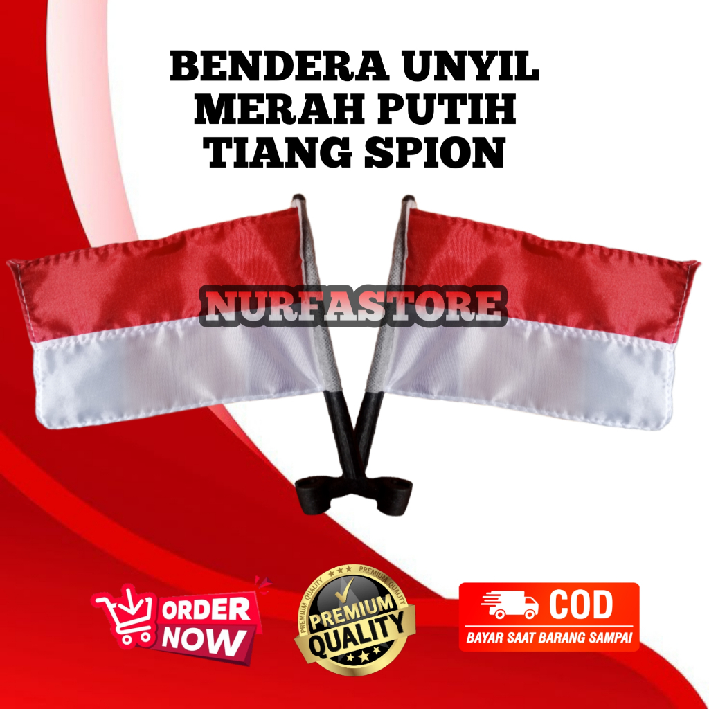 TIANG & BENDERA UNTUK DI SPION MOTOR