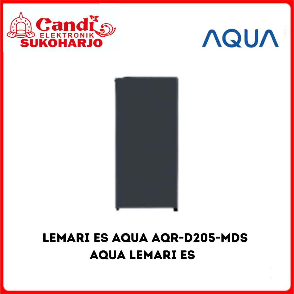 Kulkas AQUA 1 Pintu 165L Metal Door Tanpa Bunga Es Semi Auto Defrost - AQR-D205-MDS