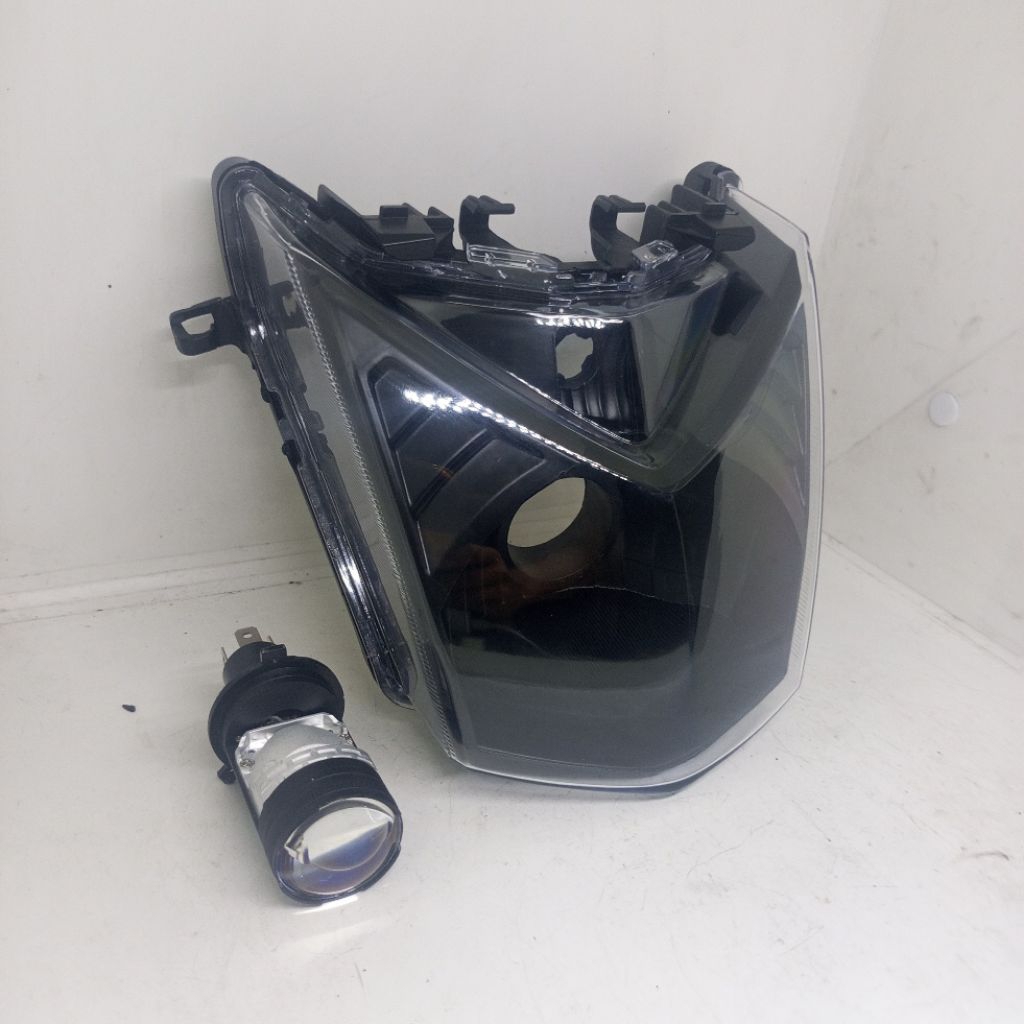 REFLEKTOR LAMPU DEPAN BEAT FI BEAT 2013-2015 BAHAN LAMPU SOKET H4