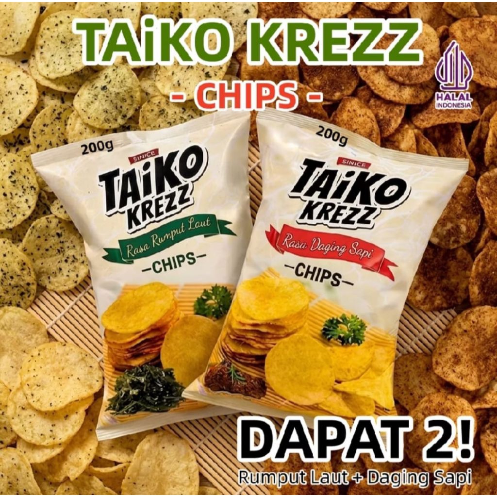 TAIKO KREZZ GURIPANG 500g CEMILAN SNACK HALAL