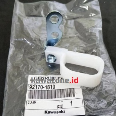 Clamp Klem selang rem depan KX 85 klx 140 original Klem selang rem depan klx 140 original Kawasaki