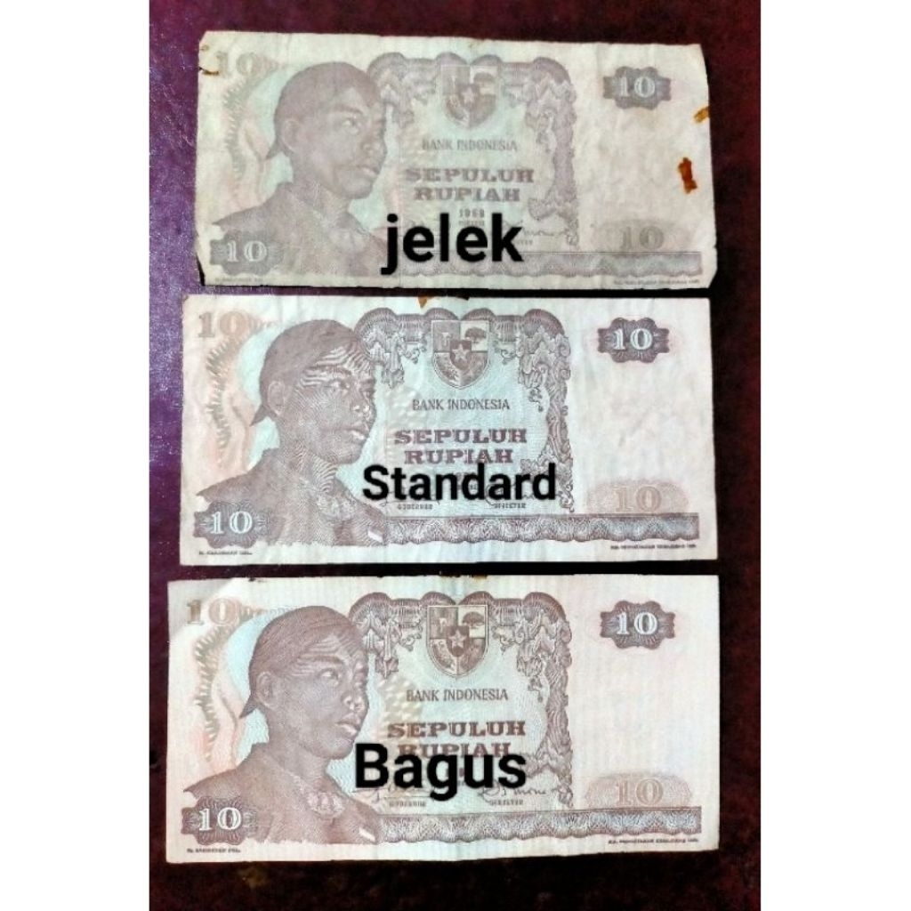 Uang 10 rupiah Sudirman 1968