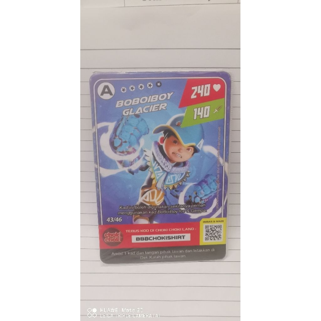 MONSTA GALAXY CARD BOBOIBOY | ChokiChoki malaysia