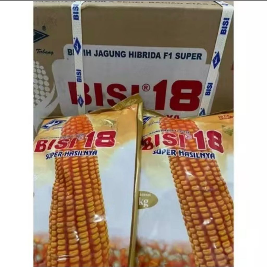 top 1Benih Jagung HIBRIDA F1 SUPER BISI 18 1 Kg Exp 15-05 2027 (asli)