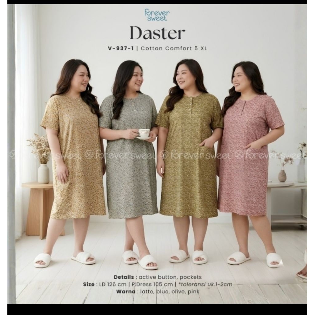 Forever Sweet Daster pendek Jumbo 5Xl Menyusui