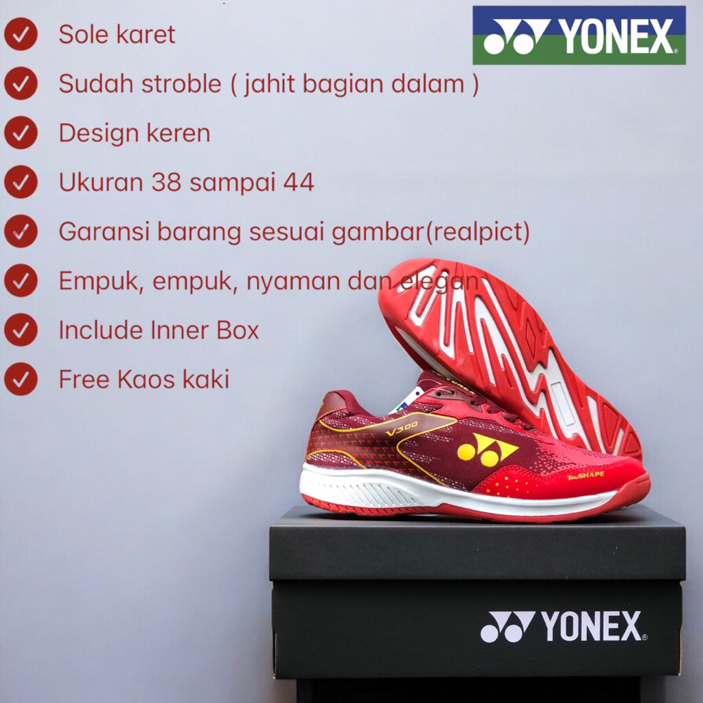 sepatu badminton pria wanita super yonex
