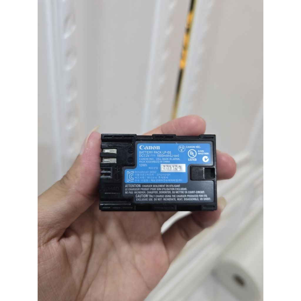 Batre Baterai Canon LP-E6 100% Ori Untuk Canon 60D 70D 80D 90D 5D 6D 7D R dll