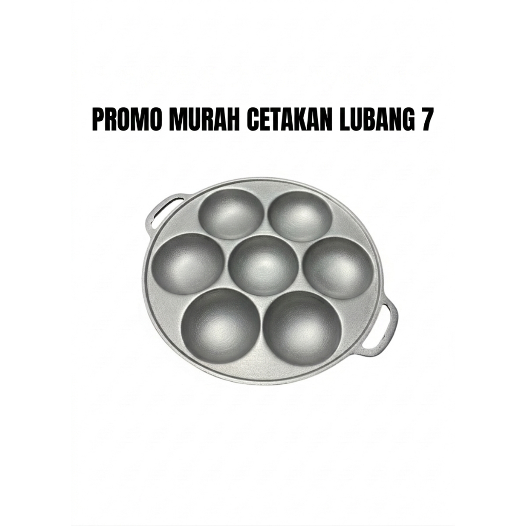 PROMO Cetakan Lubang isi 7 / Cetakan Cilor Maklor / Cetakan Apem / Cetakan Telur Congke / Cetakan Ku
