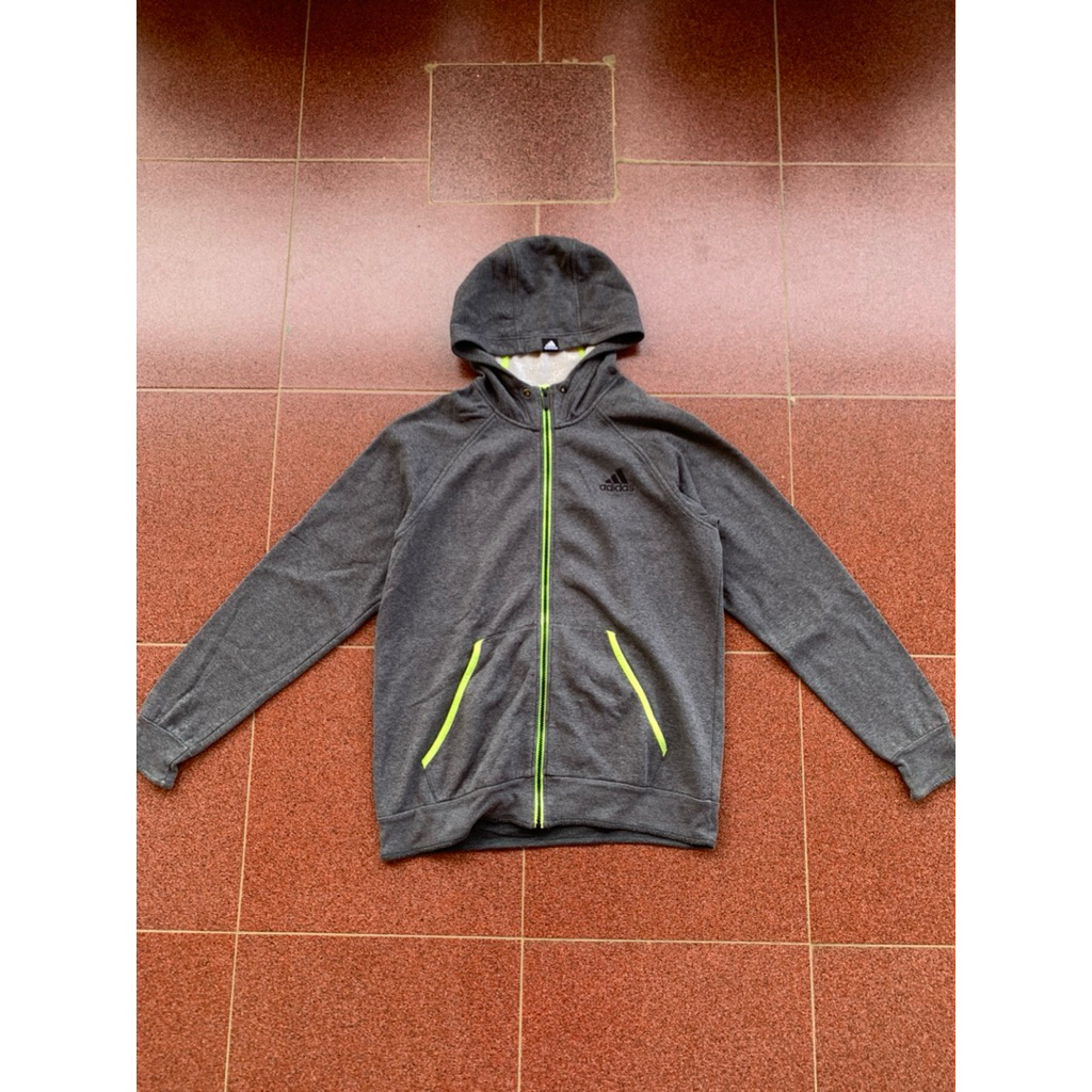 [preloved] jaket adidas running katun second - bekas