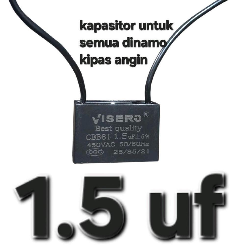 1.5uf 1,5uf 1.5 uf 400v 450v 400 v volt kapasitor kipas angin hexos
