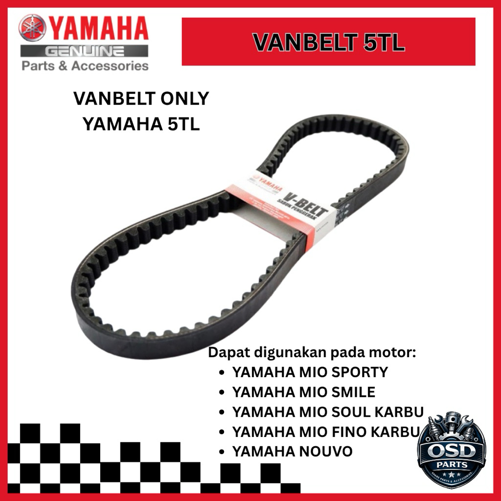 VANBELT V BELT BAN PENGGERAK ONLY MIO SPORTY , MIO SMILE , MIO SOUL KARBU FINO KARBU MIO LAMA FINO K