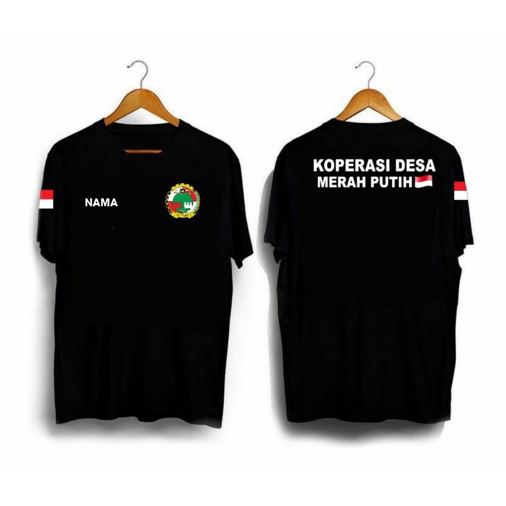 KAOS KOPERASI DESA MERAH PUTIH FREE NAMA