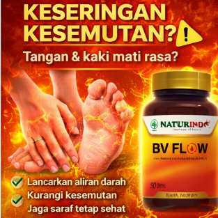 Naturindo Bv Flow Obat Kesemutan Kebas kram Bv Flow Tangan Kaki