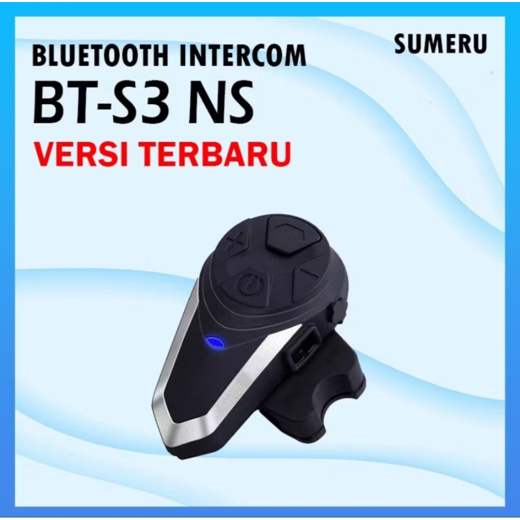 SECOND BLUETOOTH INTERCOM BT-S3 NS VERSI TERBARU