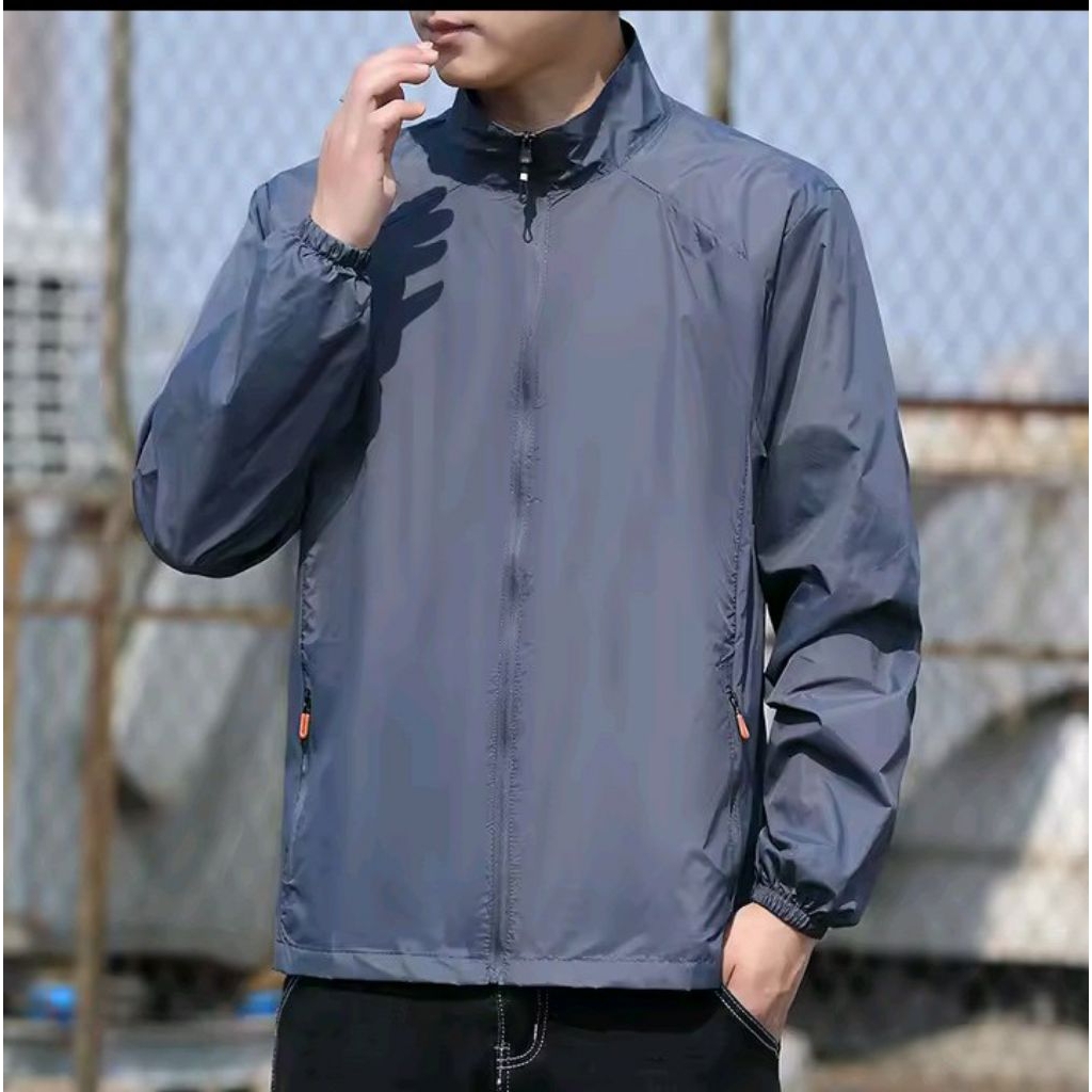 Jaket Outdoor Pria Jaket Anti UV Pria Wanita Anti Angin Fashion Outer