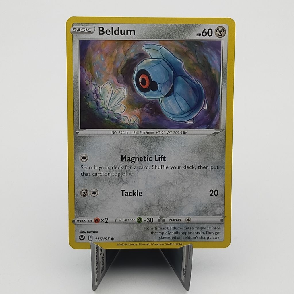 Kartu TCG Pokemon EN Original Beldum ST Silver Tempest 117/195 sowsow
