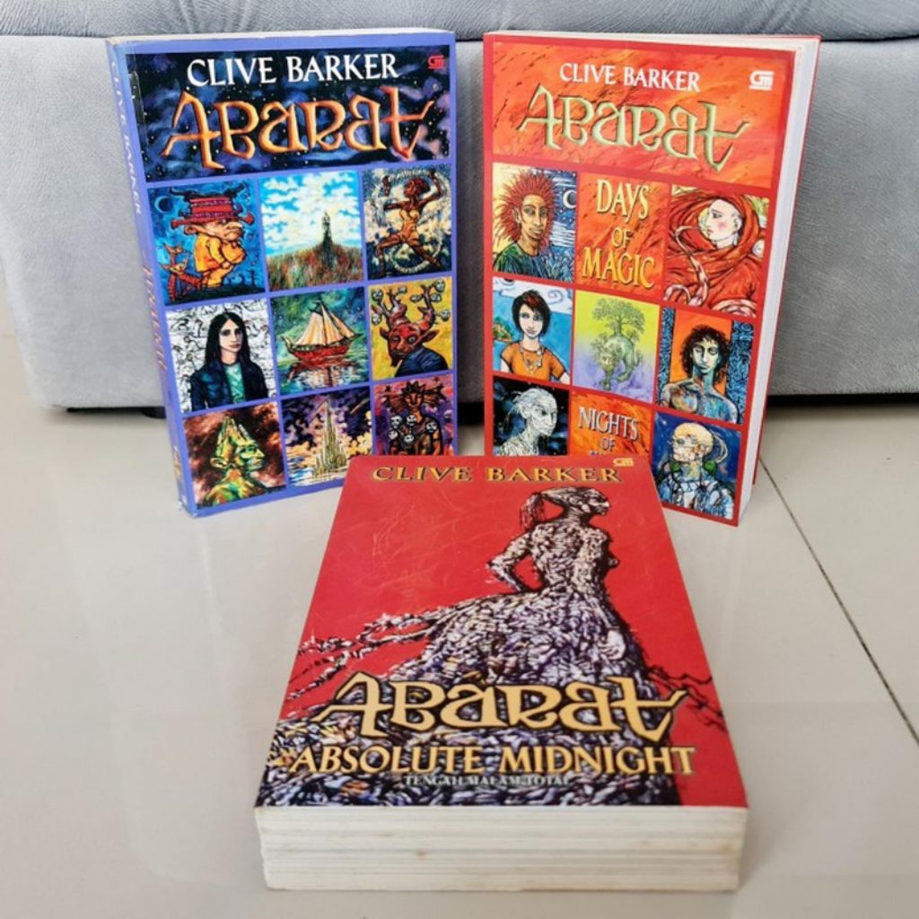 Novel Clive Barker — ABARAT | Buku 1, 2, 3 | Seri Lengkap | Fullset