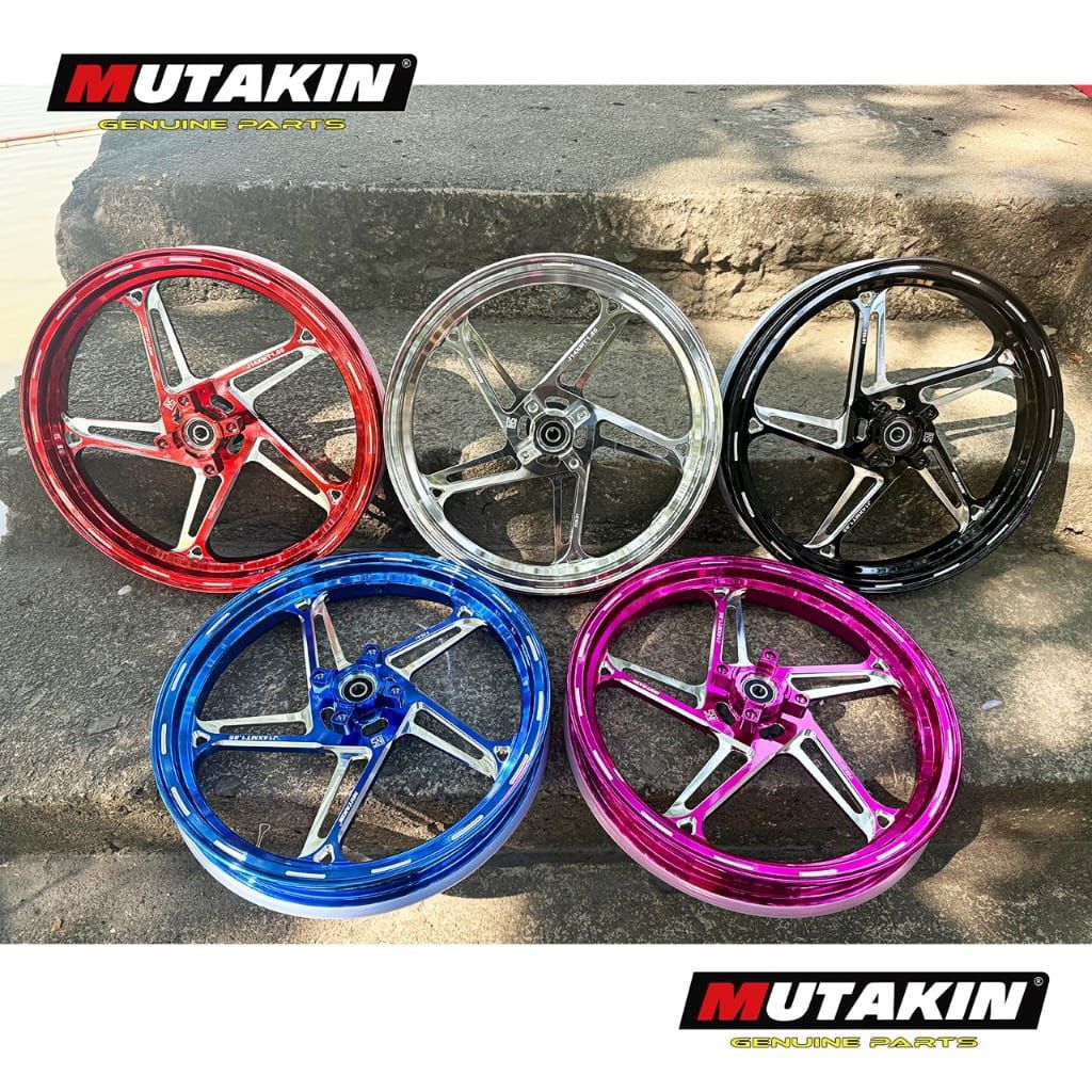 Velg MUTAKIN J501 CNC Ring 14 size 185/215 Mio Sporty Mio J M3 Mio Z Fino 115 125 Xride 125 Soul Gt 