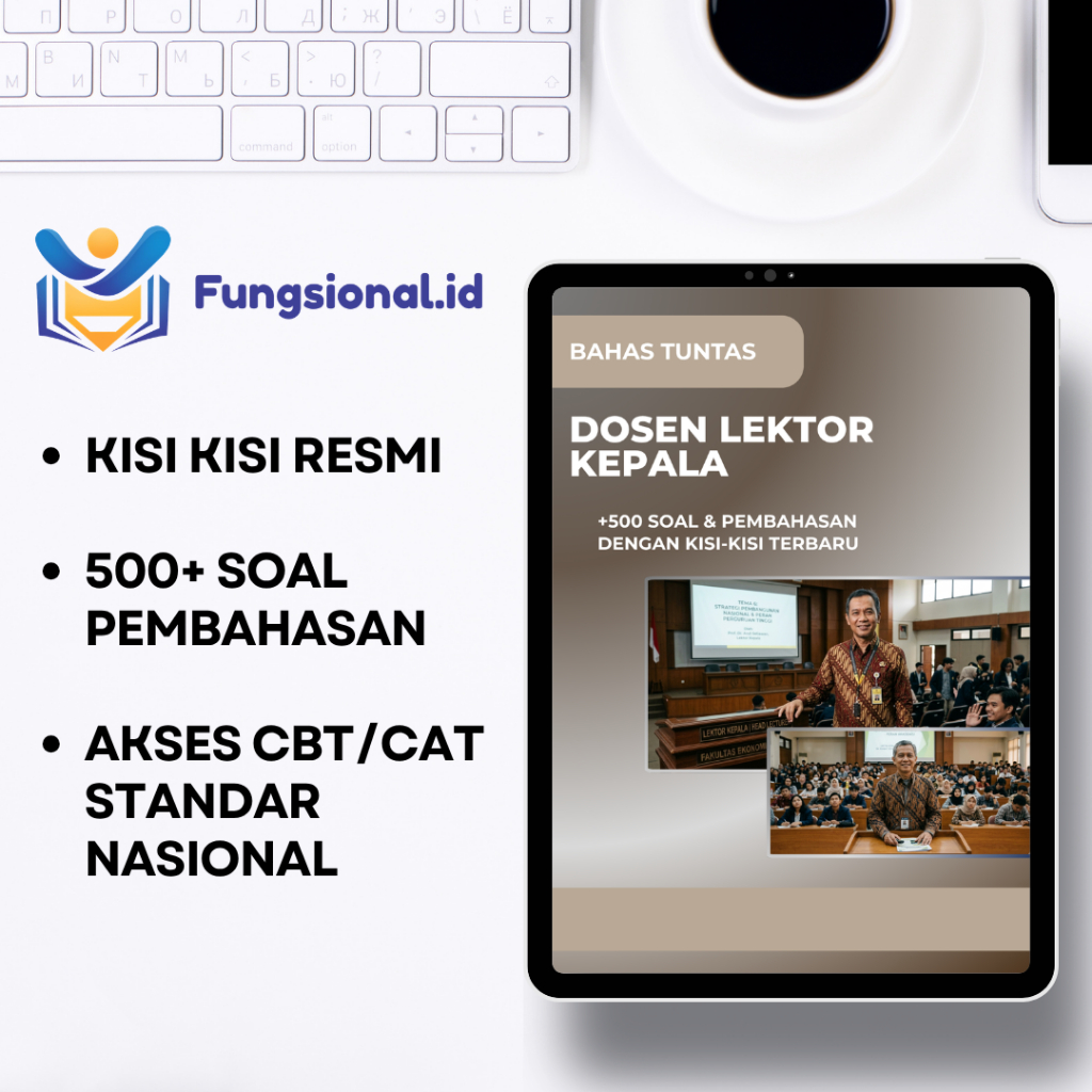 Bank Soal Dosen Lektor Kepala + Kunci Jawaban - PPPK CPNS Uji Kompetensi/Ujikom/UKOM - CBT/CAT Modul