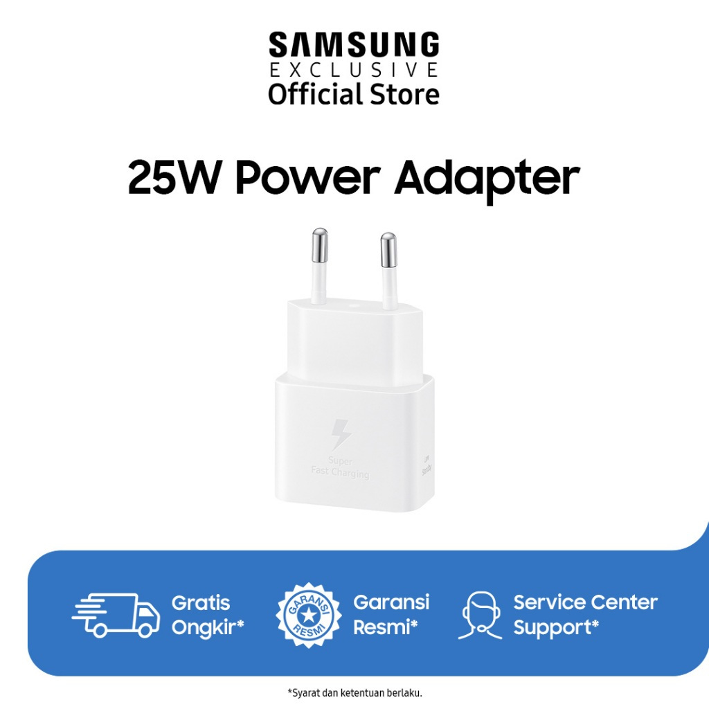 SAMSUNG TRAVEL ADAPTER 25W USB-C SUPER FAST CHARGING EP-TA800/EP-T2510 ORIGINAL