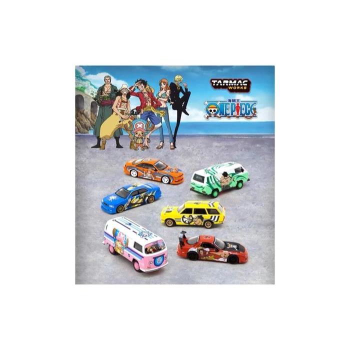 Tarmac Works x One Piece Model Car Collection vol.1 set box isi 6pcs blind box Mini Scale Diecast in