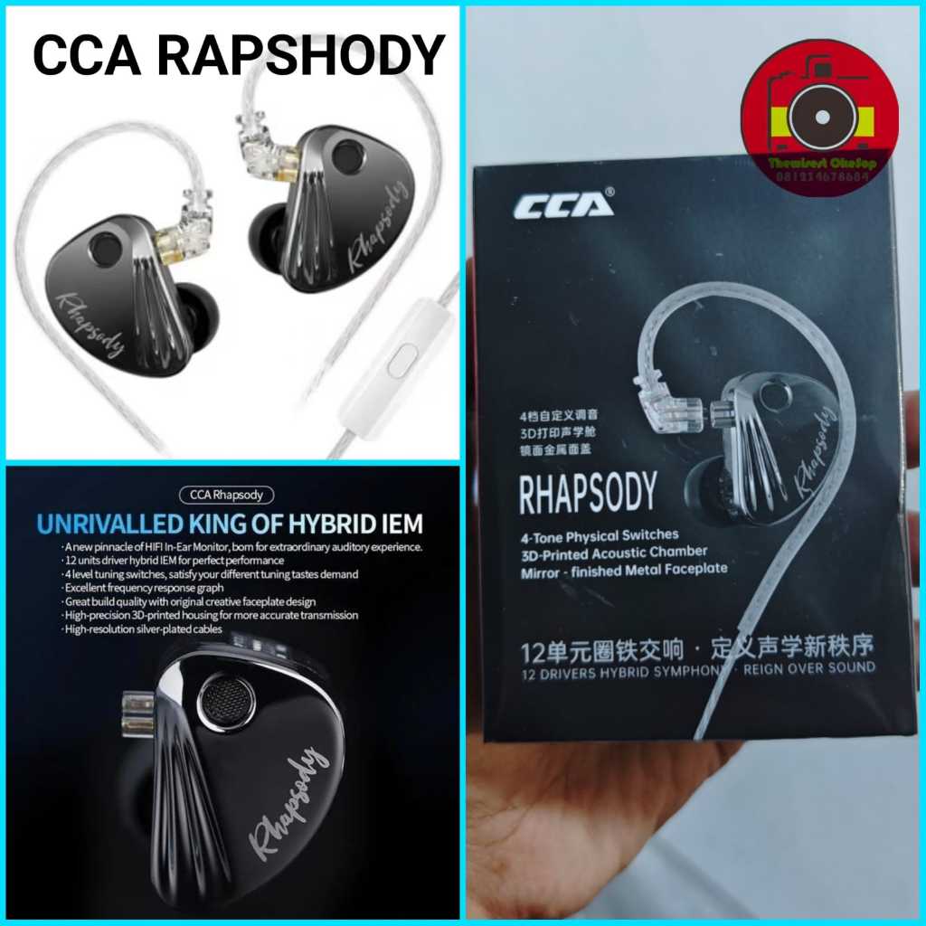 IEM CCA Rhapsody Basshead Metal Mic 2DD 4BA in ear monitor Earphone Headset