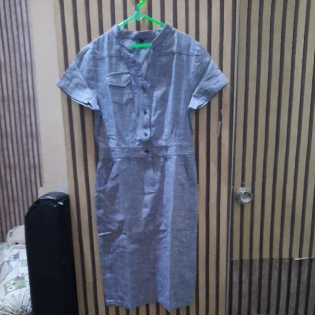 Preloved dress denim wanita