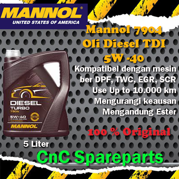 MANNOL Diesel Turbo 5W-40 7904 Oli Mesin Diesel Turbo