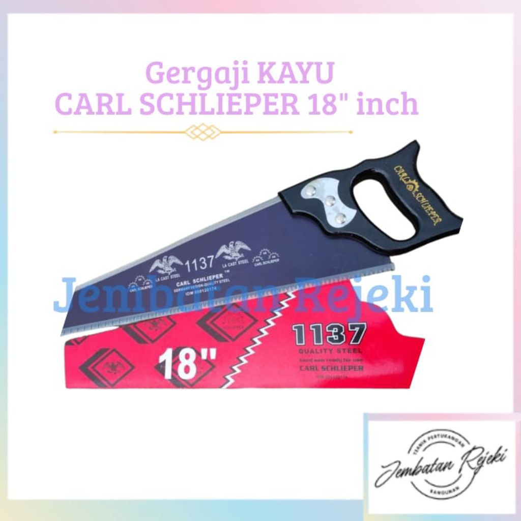 GERGAJI KAYU CAP MATA ORIGINAL CARL SCHLIEPER 18 INCH GRAJI KAYU TAJAM