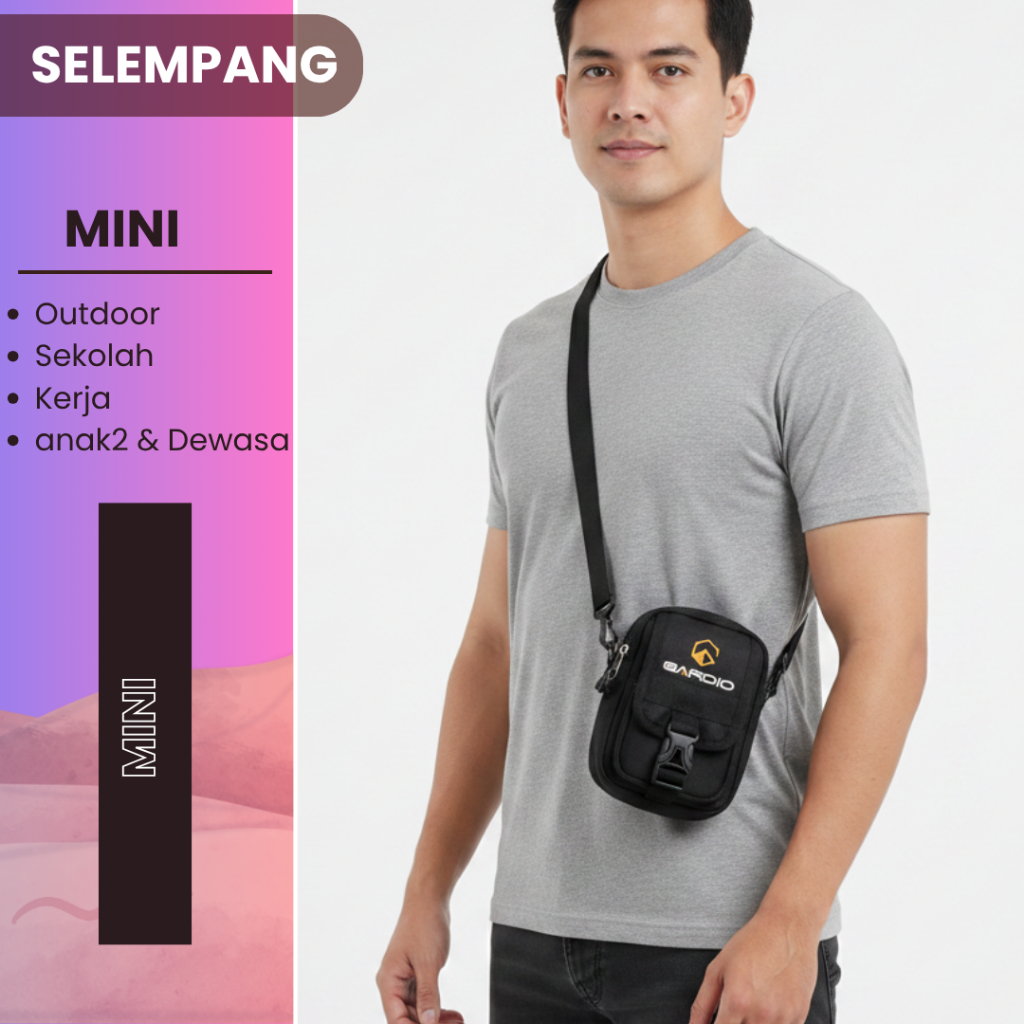 Gardio Tas Slempang MINI dobelan