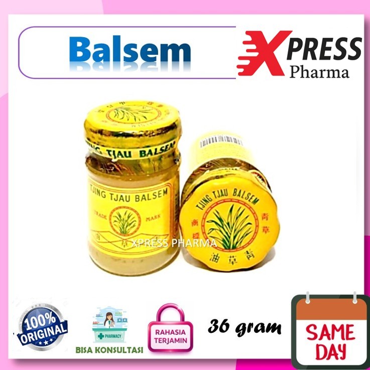 XPRESS  36 gram Besar Tjing Tjau Balsem Ching Chau Balsem Cin Cau Tjin Cincau Kuning