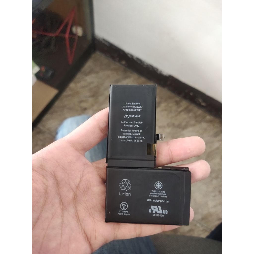 batre iphone x copotan