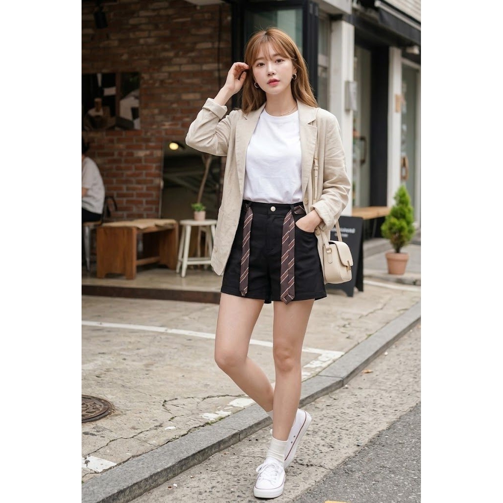 Celana pendek wanita Korea style