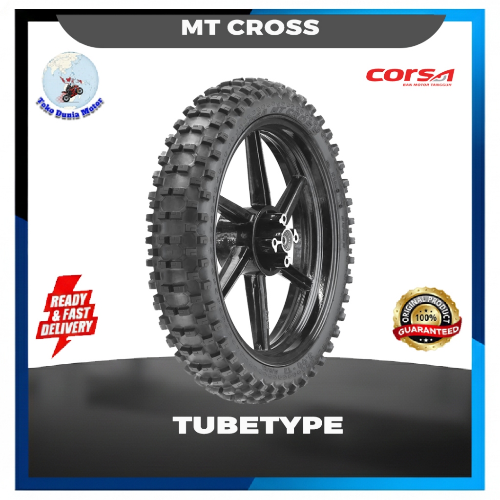 Ban trail Corsa MT CROSS 250 dan 275 ring 17 tubetype