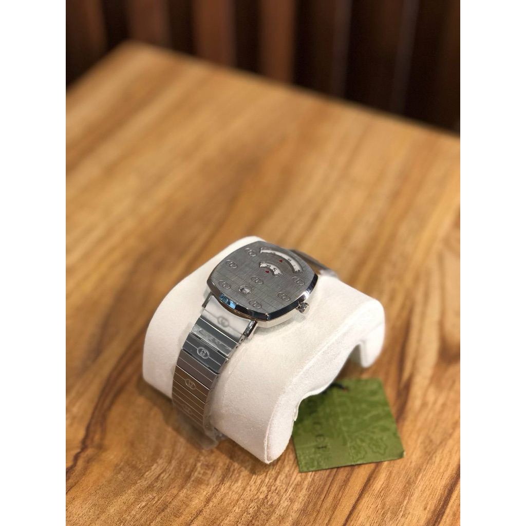 Gucci Watch Grip Silver YA157401 38mm Original
