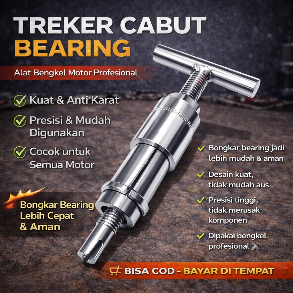 Treker Cabut Bearing Pecah Remuk Premium