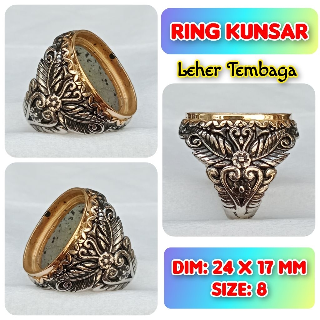cincin emban batu akik batu permata Leher Tembaga.44