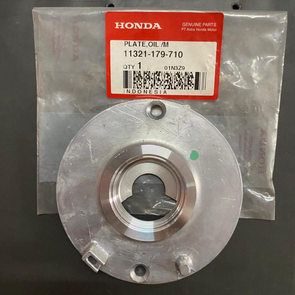 TUTUP MAGNET DALAM PLATE OIL HONDA GRAND / WIN / SUPRA X / REVO 100 11321-179-710 ORI AHM