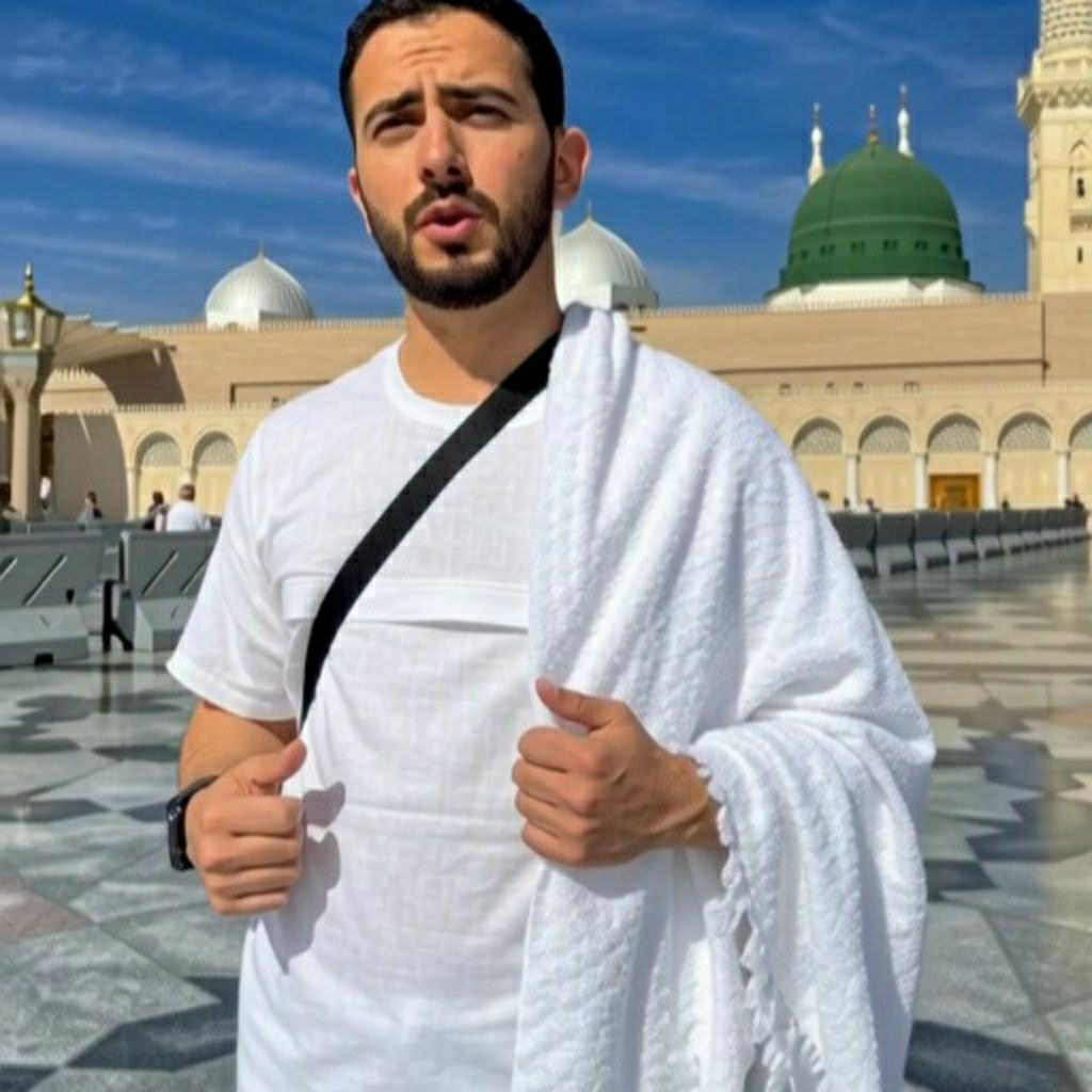 Dalaman Pria Dewasa Kaos Haji Saku Depan / Dalaman Kaos Umroh Pria Kantung Depan